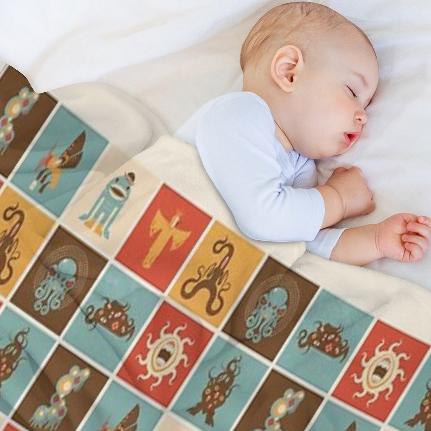 The Lovecraftian Squares Throw Blanket