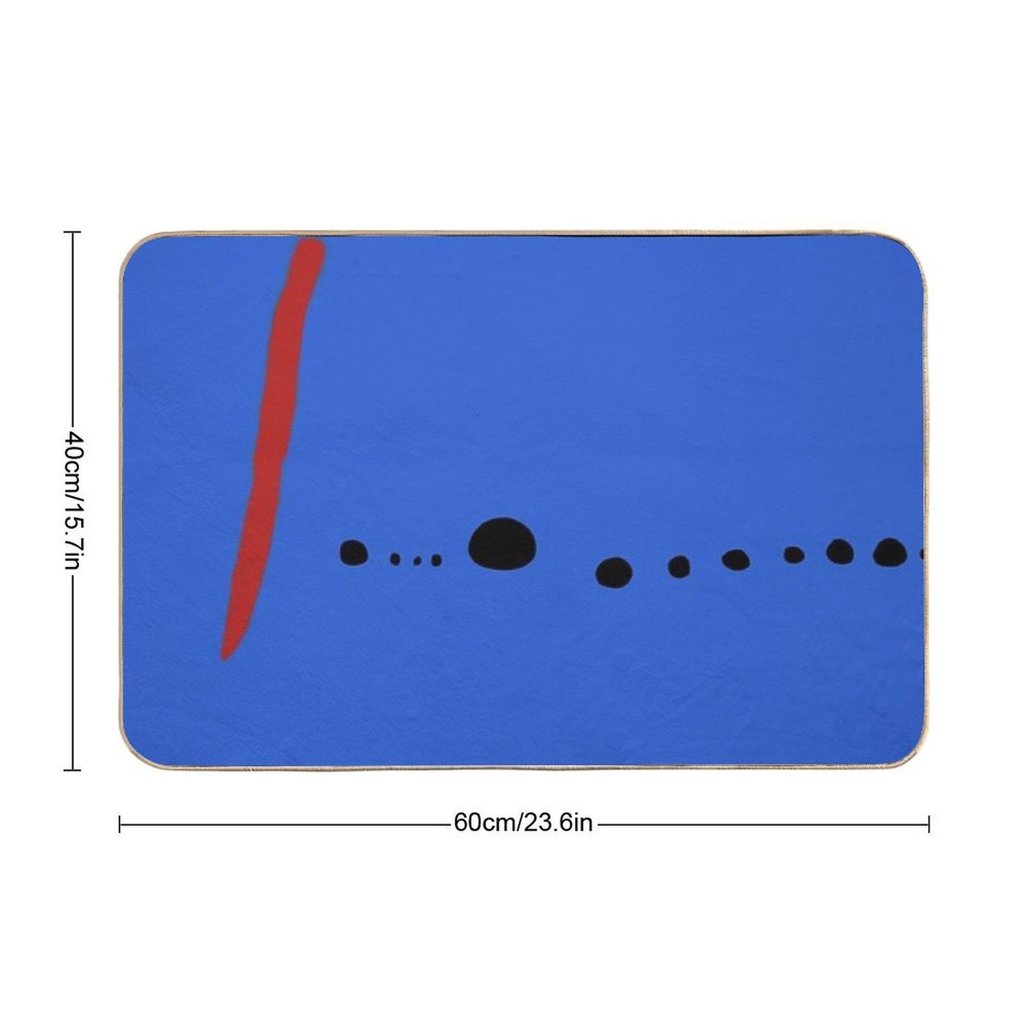 Bleu II - Joan Mirò Stain-Proof Bath Mat