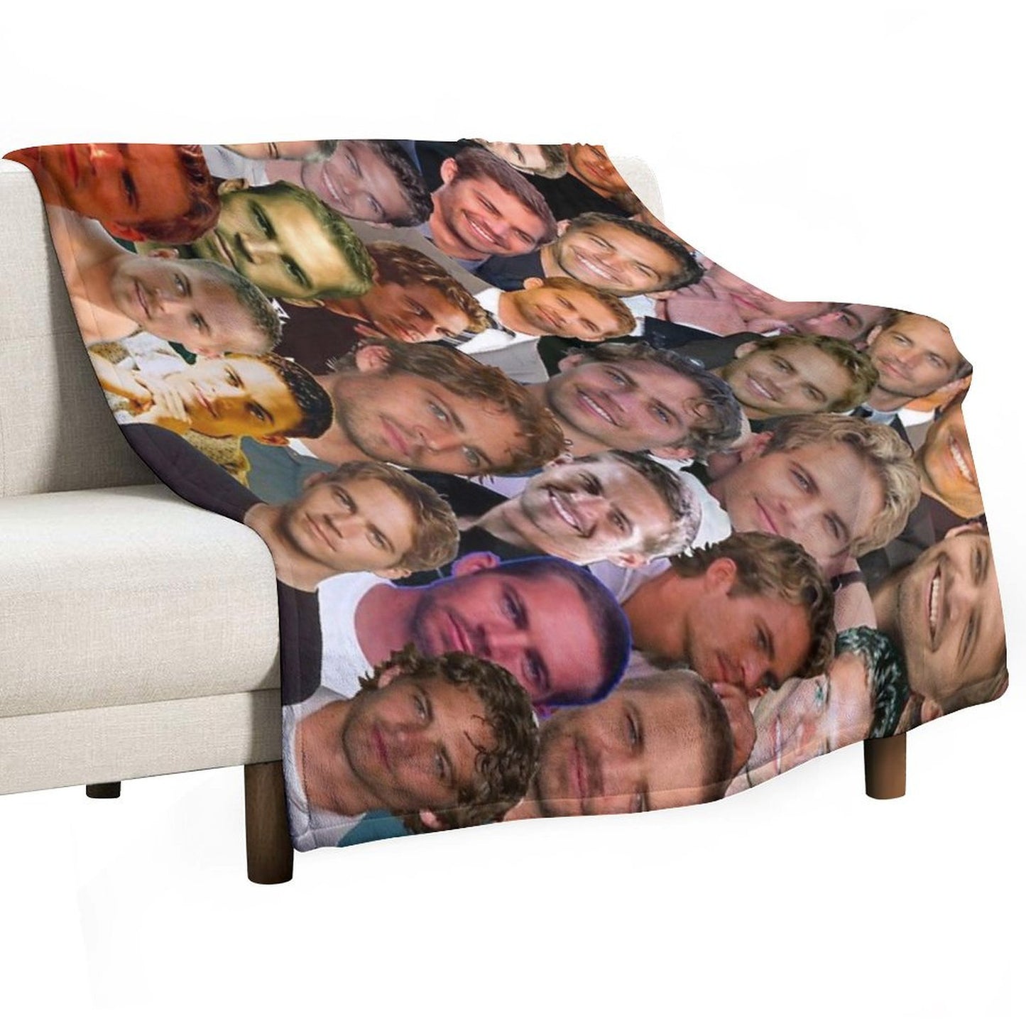 Paul Walker Photo Collage Throw Blanket