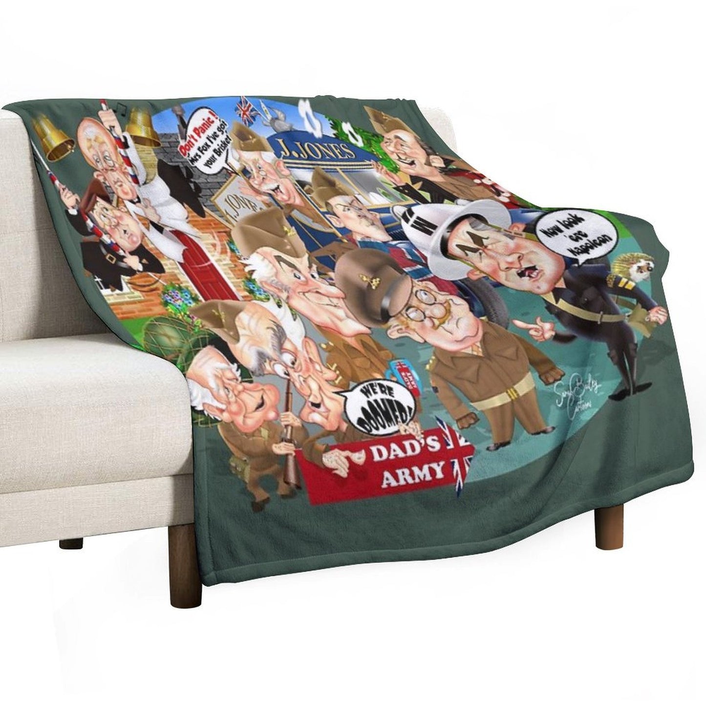 Dads Army Collective Throw Blanket