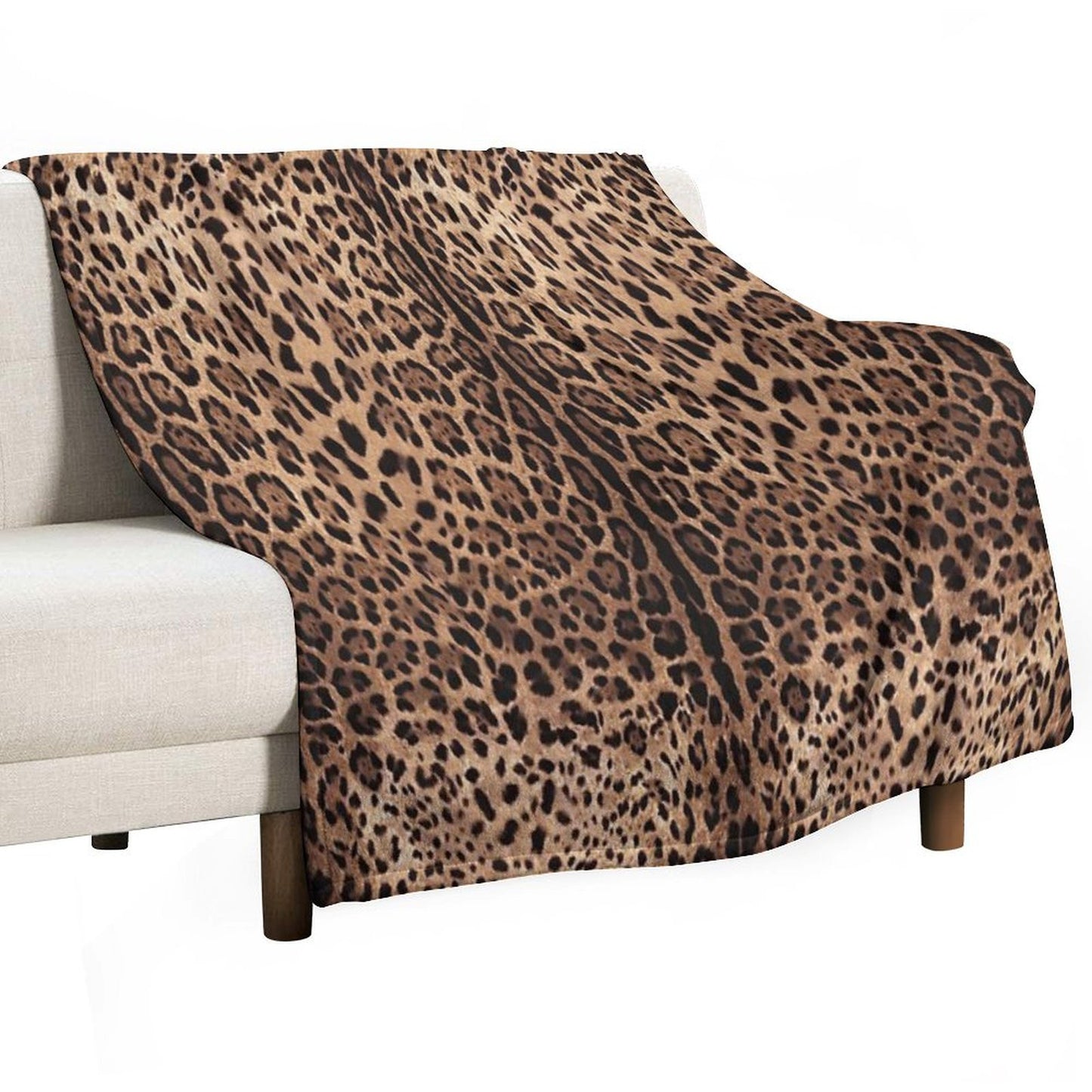 Leopard Print Skin Throw Blanket