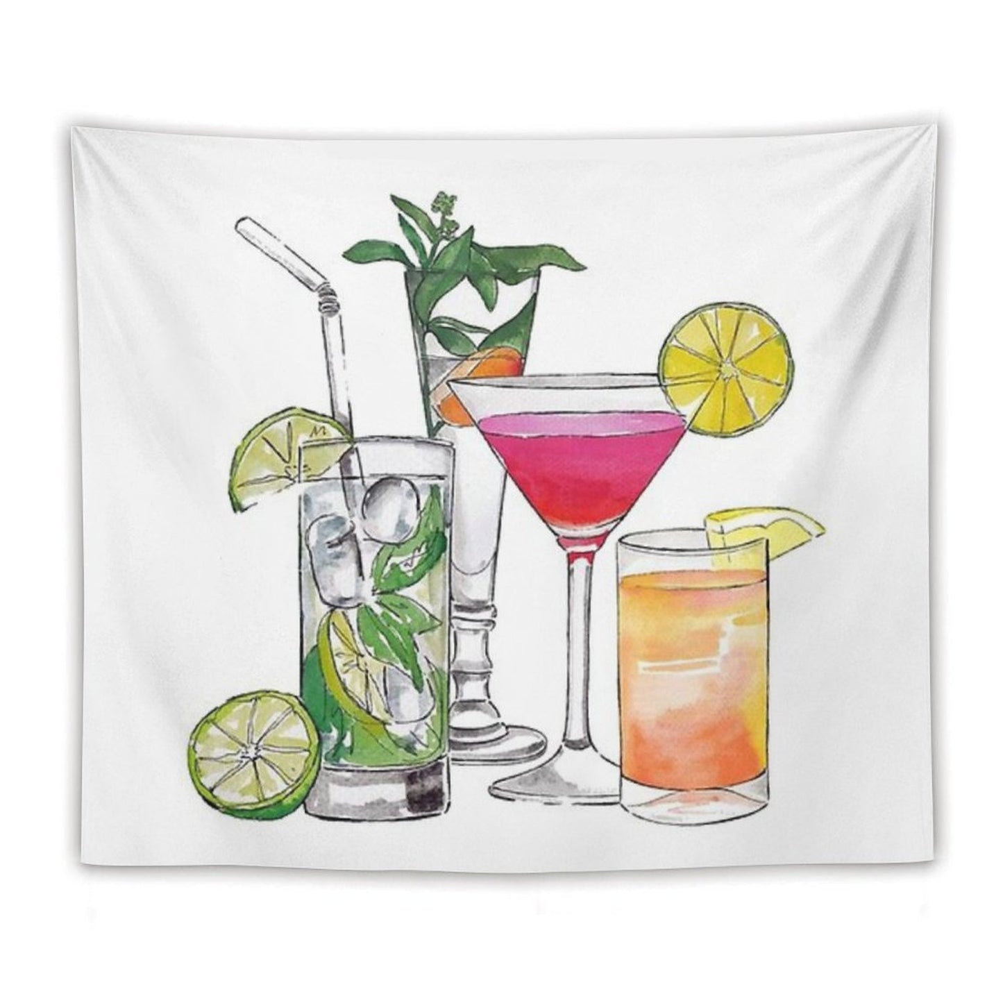 Alcohol Drinks Tapestry Tapestry