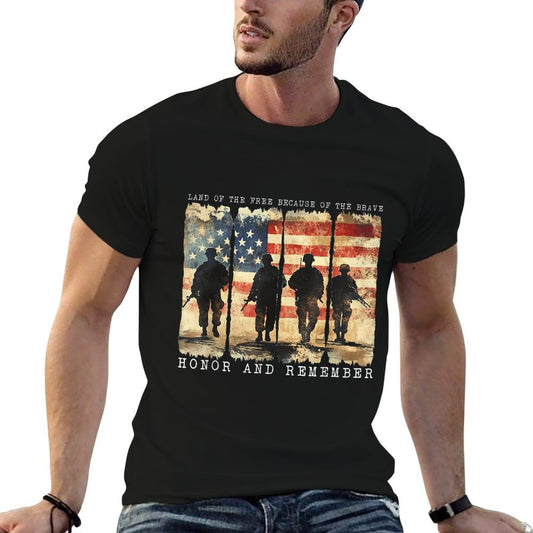 Memorial Day Remember Honor Vintage Patriotic American  Affordable Price T-Shirt