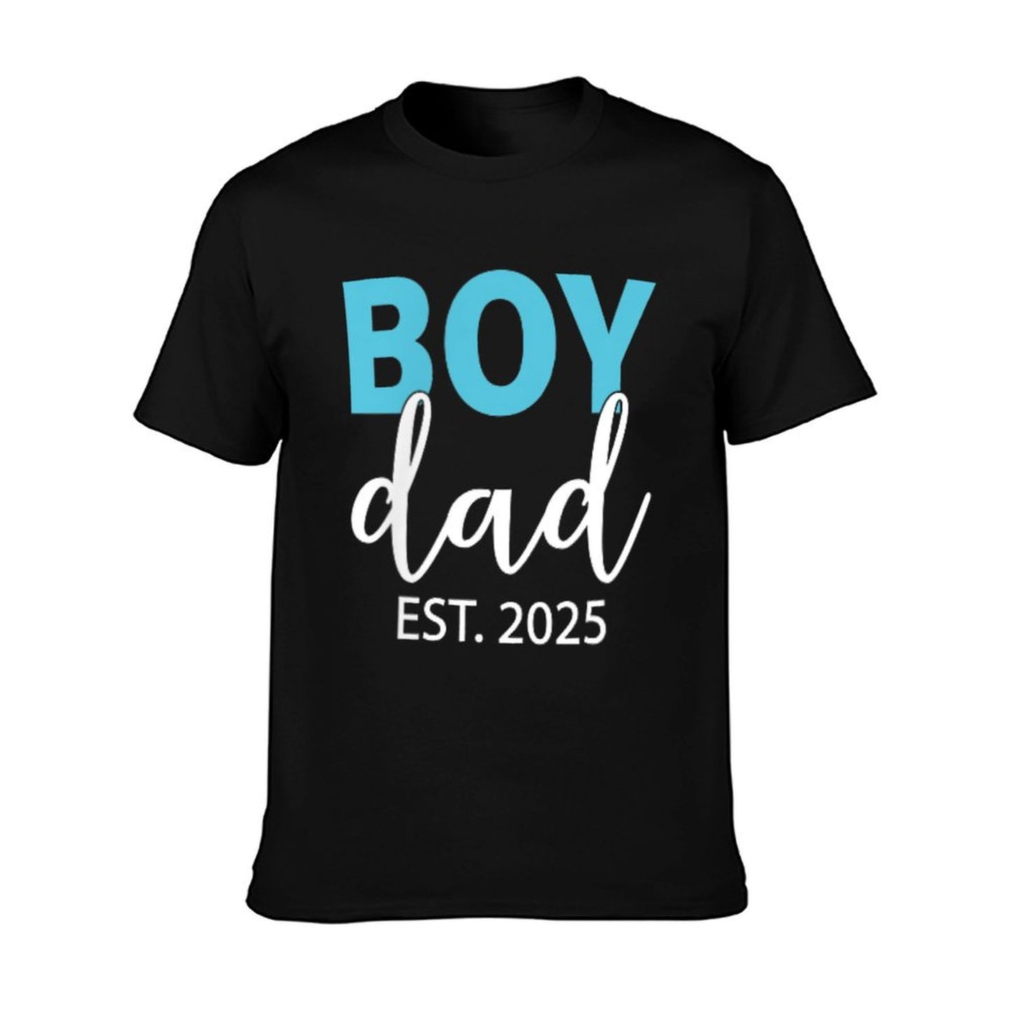 Boy Dad Est 2025 Newborn Daddy Father Baby Boy Son Dad To Be T-Shirt