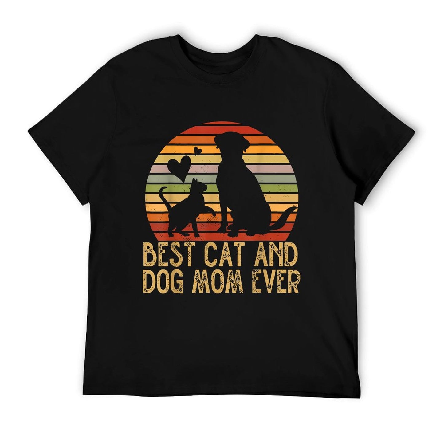 Retro Cat Dog Mom Cat Mama Furmama Puppy Kitty Mother's Day T-Shirt