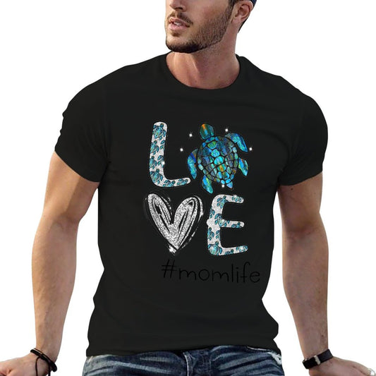 Mom Turtle - Love Mom Life Sea Turtle, Mother's Day Gift T-Shirt