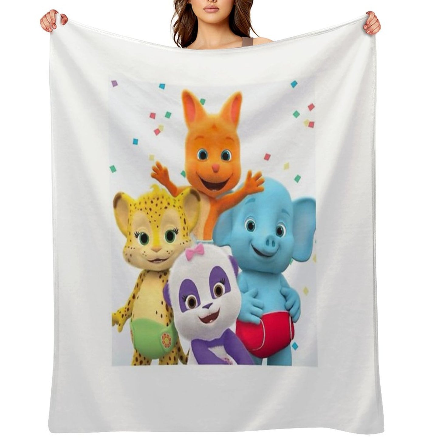 Word Party - Kids Tv Show Throw Blanket