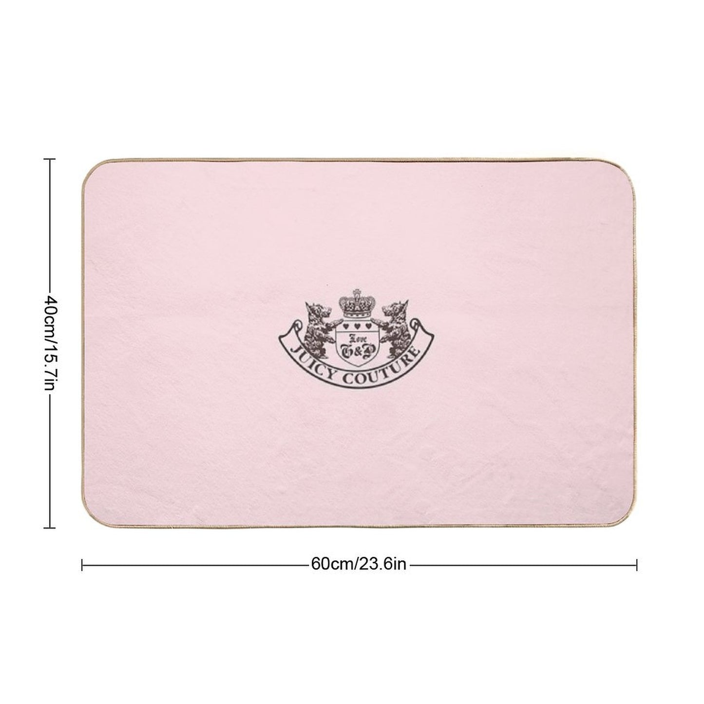 Y2k Juicy Couture Crest Bath Mat