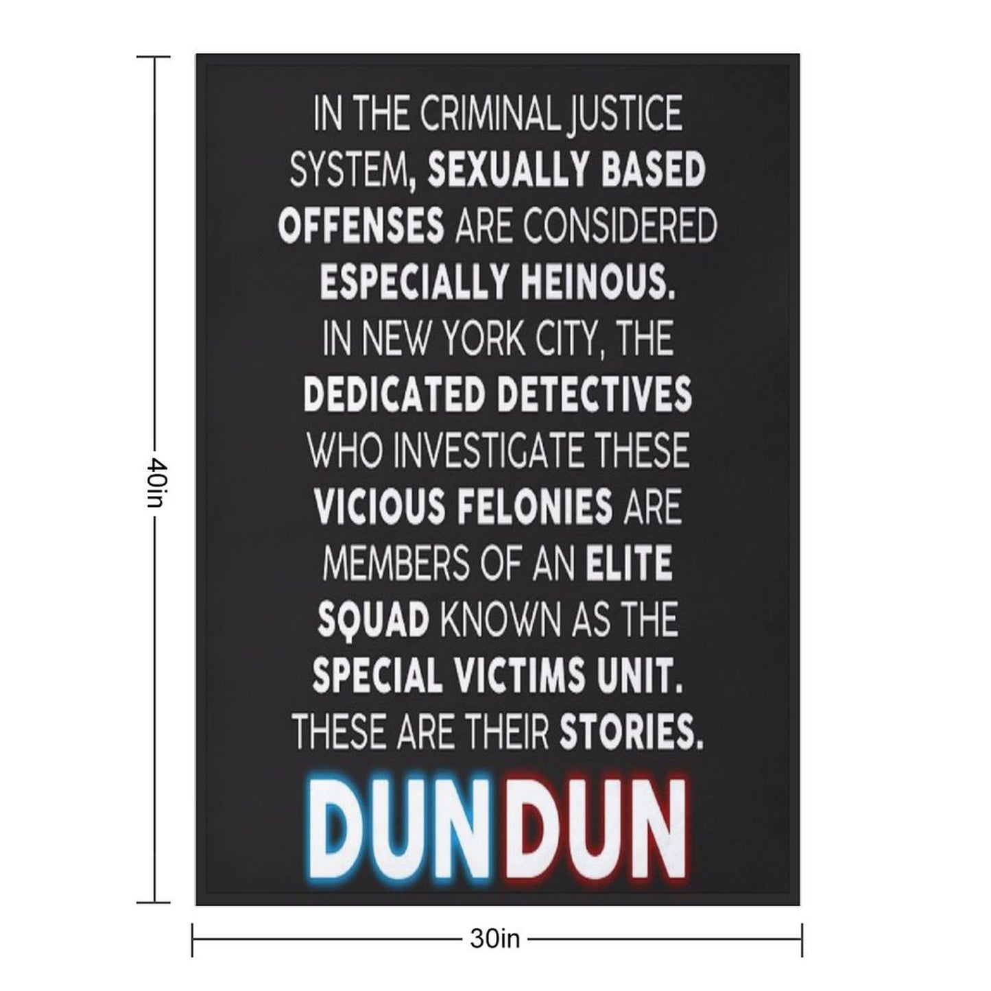 SVU Opening Speech Throw Blanket