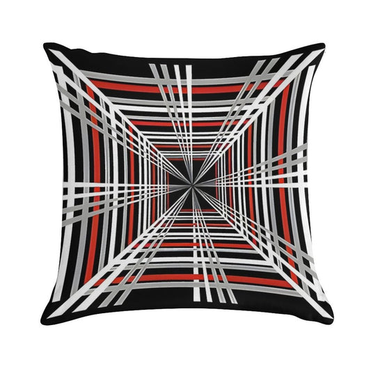 Tesla Plaid Badge Design 8K UHD Soft Shrink-Resistant Throw Pillow