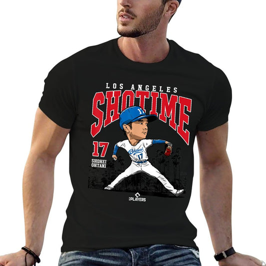 Shohei Ohtani  Los Angeles Baseball MLB Player  MLBOHT3005  Slim-fit Cut T-Shirt