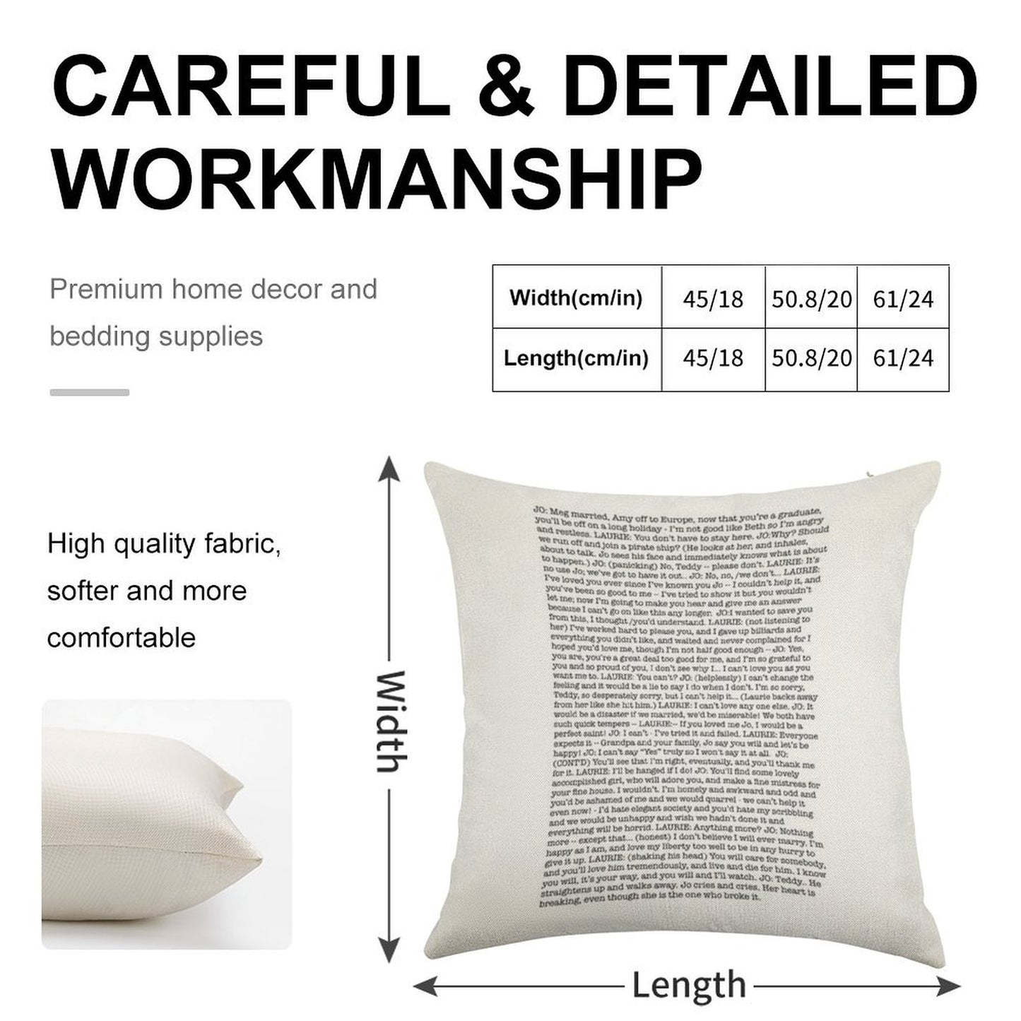 That One Scene In Little Women Linen Throw Pillow Cover