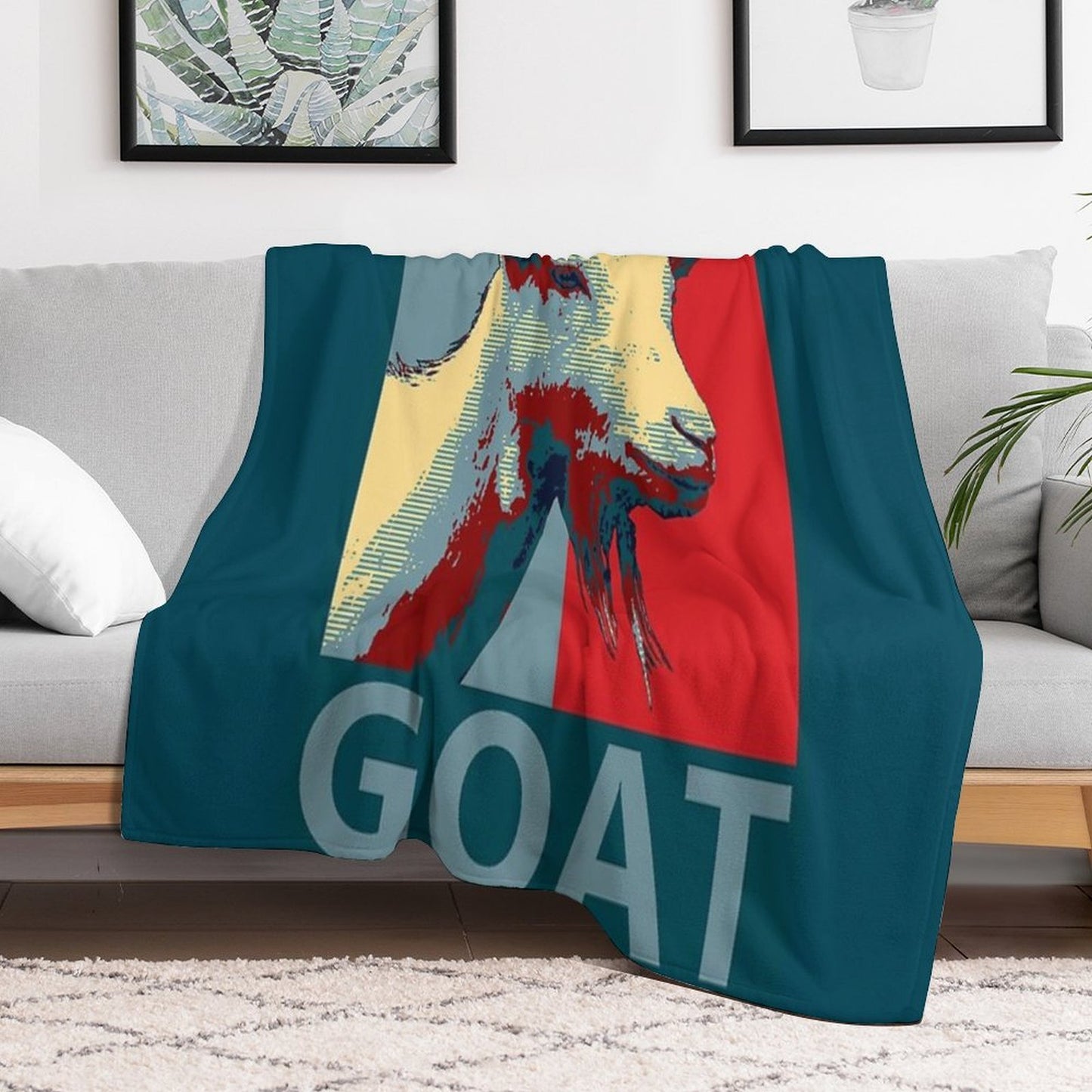 GOAT Throw Blanket