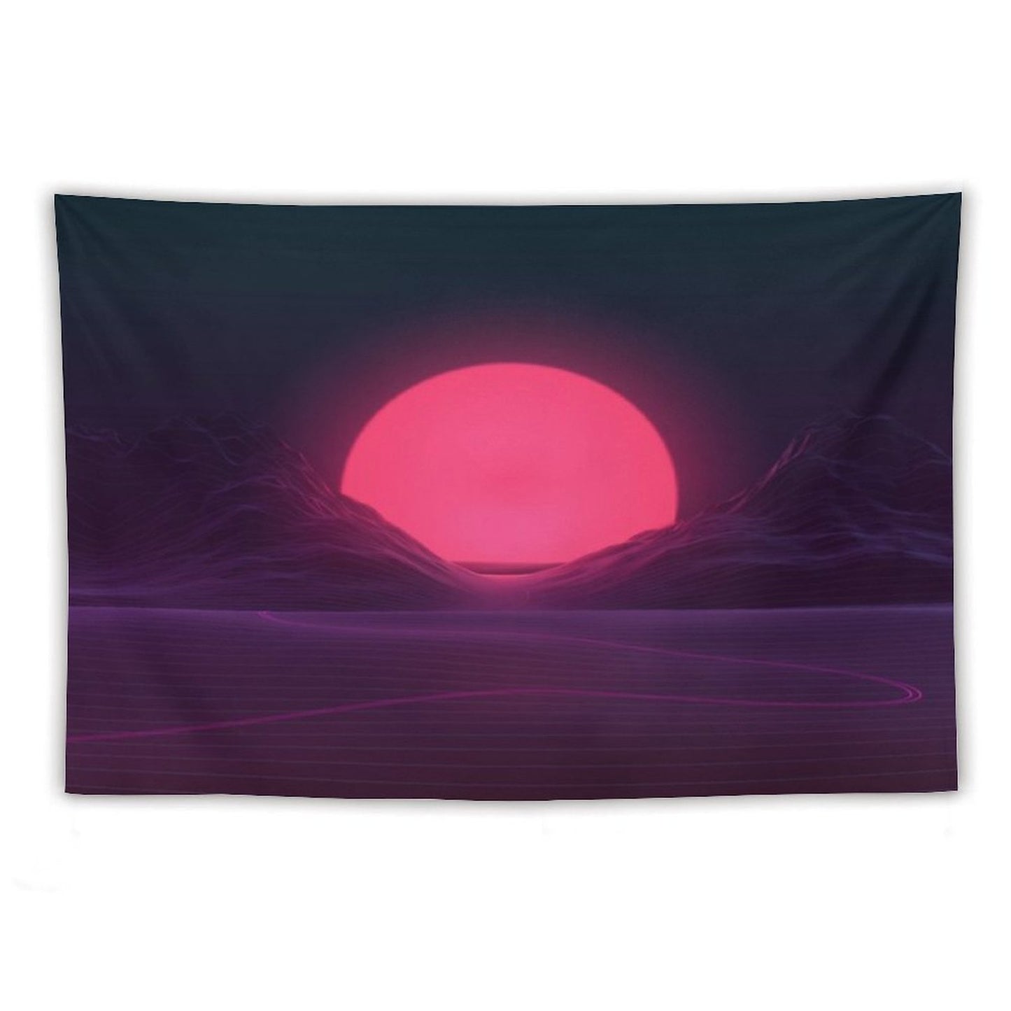Neon Sunset Tapestry