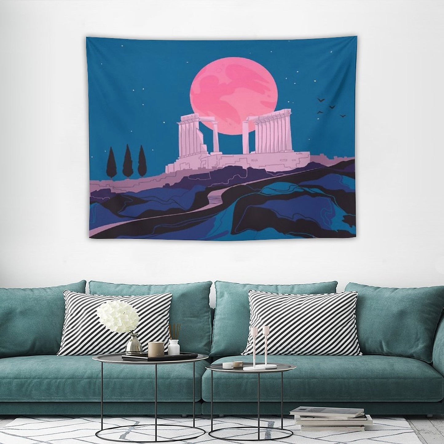 Temple of Poseidon at Sounion Tapestry
