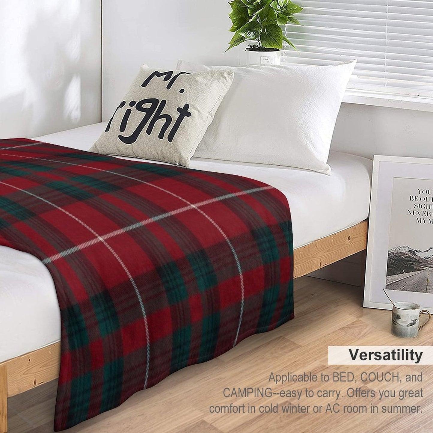 Stuart Of Bute Scottish Tartan Throw Blanket