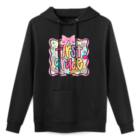 Back To School Hello First Grade Team 1st Grade Boy Girl Unisex Design Hoodie