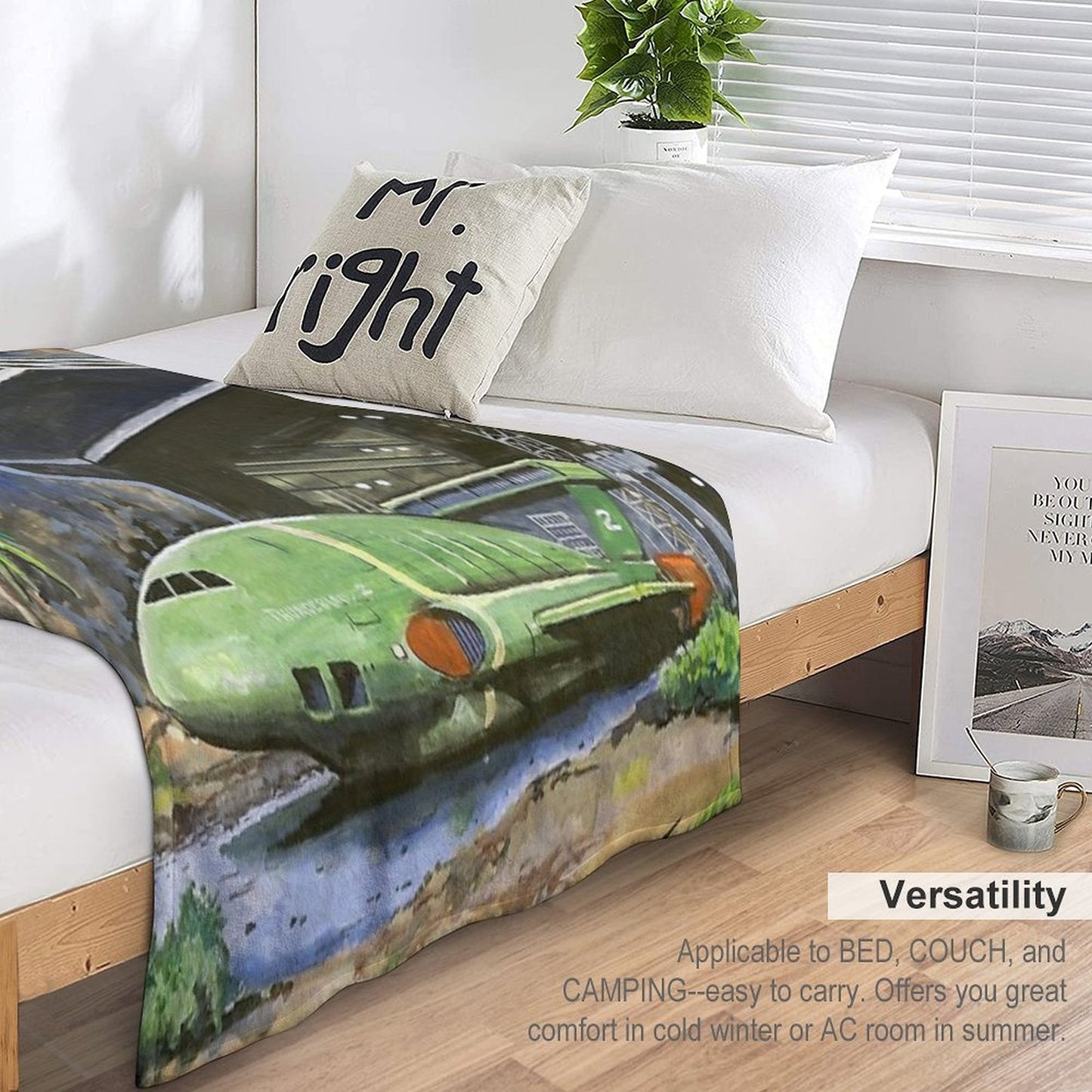 Thunderbird 2 from Thunderbirds Throw Blanket