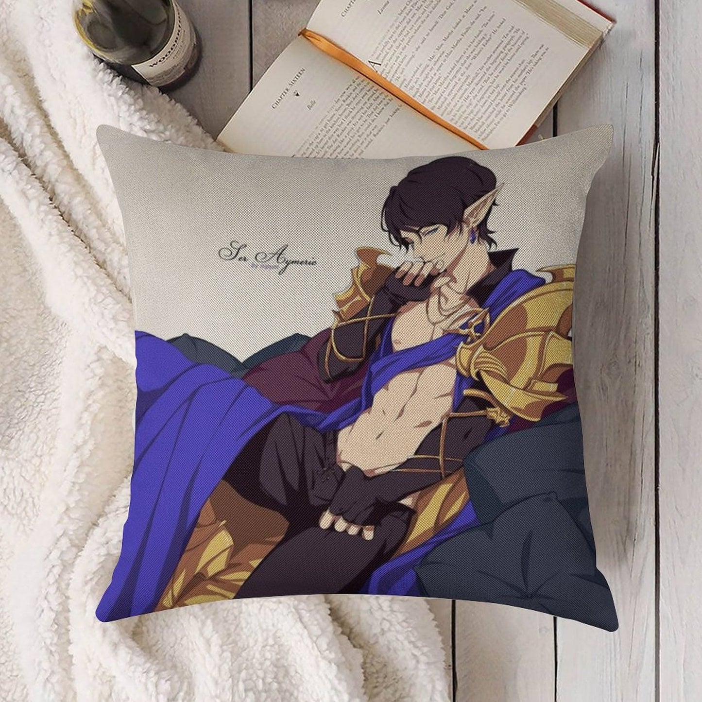 Ser Aymeric Linen Throw Pillow Cover