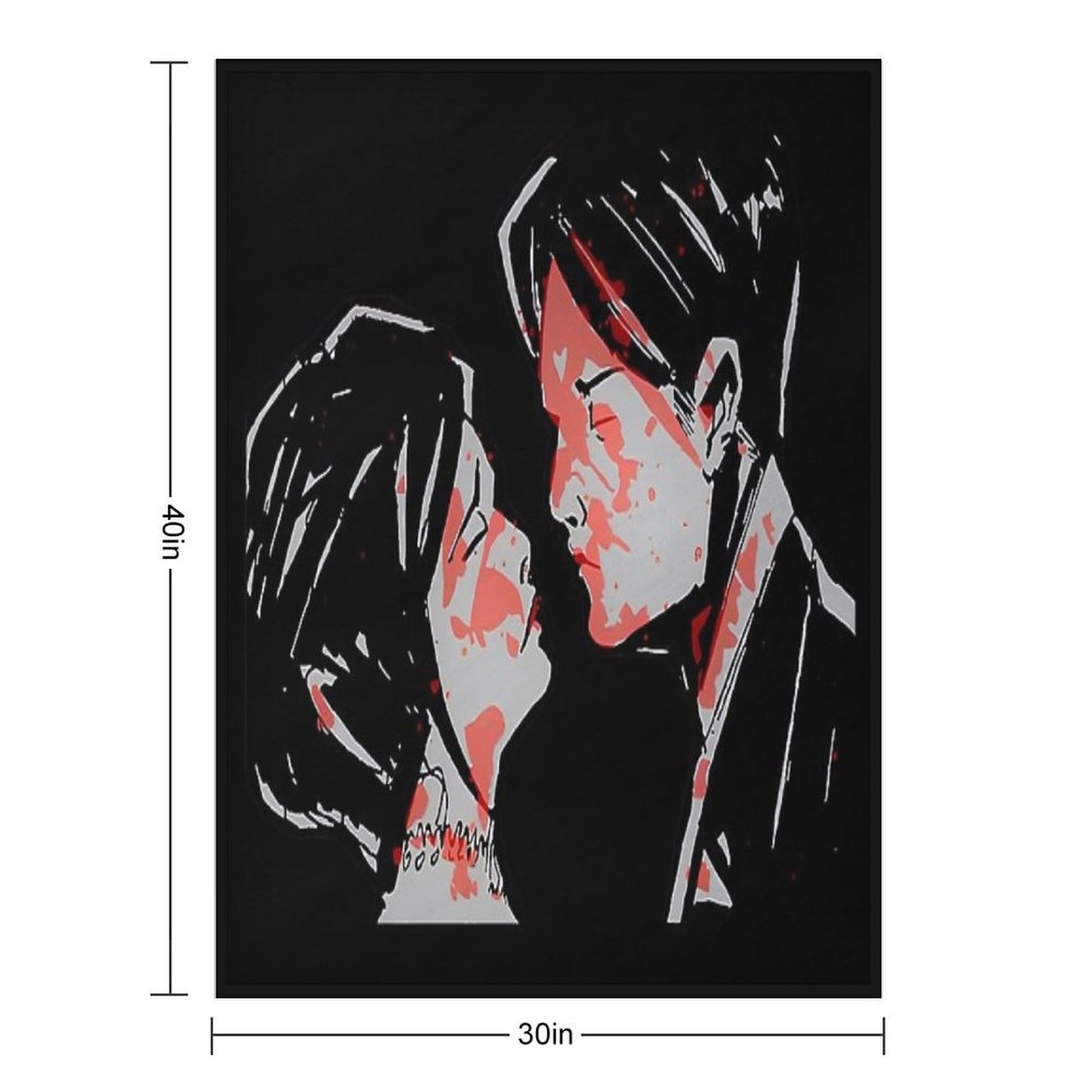 Loves Black Parade Mcr Throw Blanket