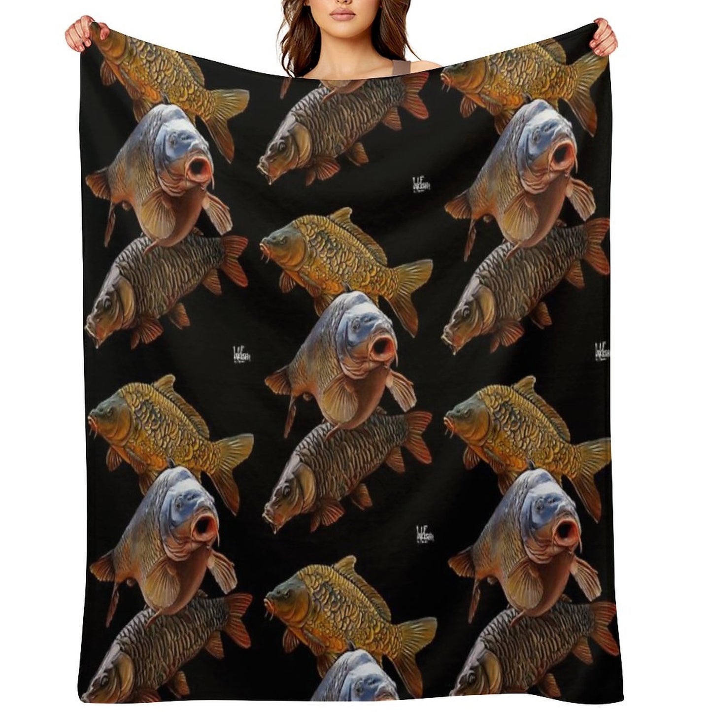 Carp Gang 1 Throw Blanket