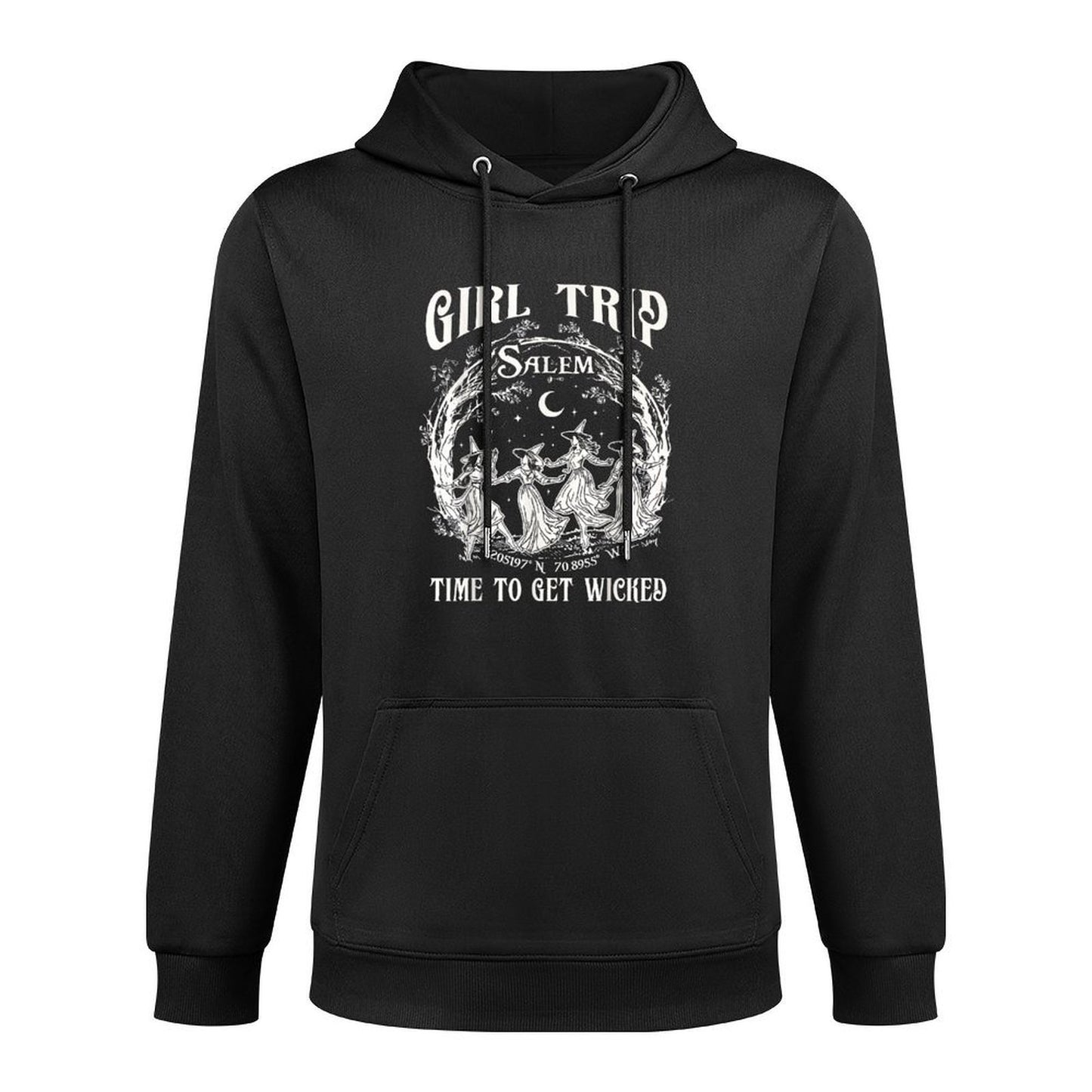 Retro Girls Trip Salem 1692 They Missed One Witch Halloween Shrink-Resistant Hoodie