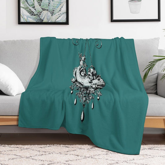Fish Beast Throw Blanket