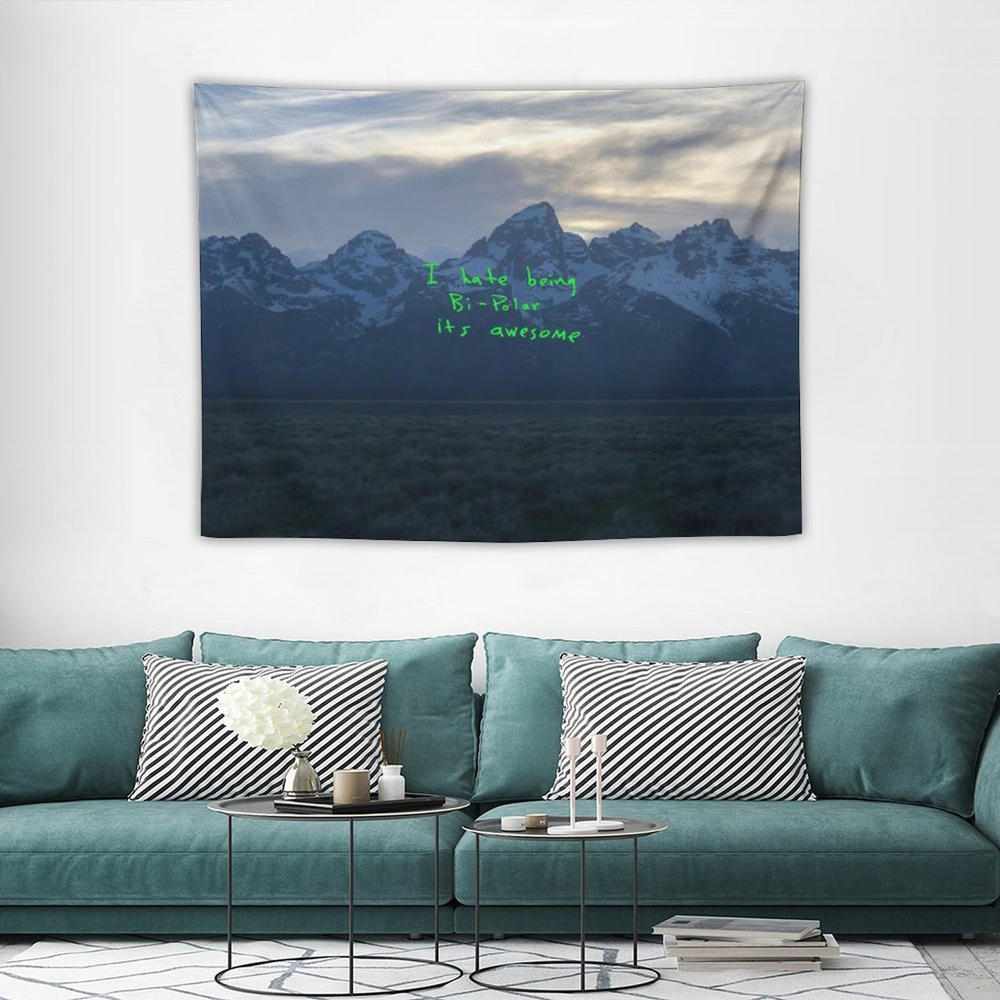 Knaye Rapper - Ye I Hate Being Bi-Polar Its Awesome Tapestry