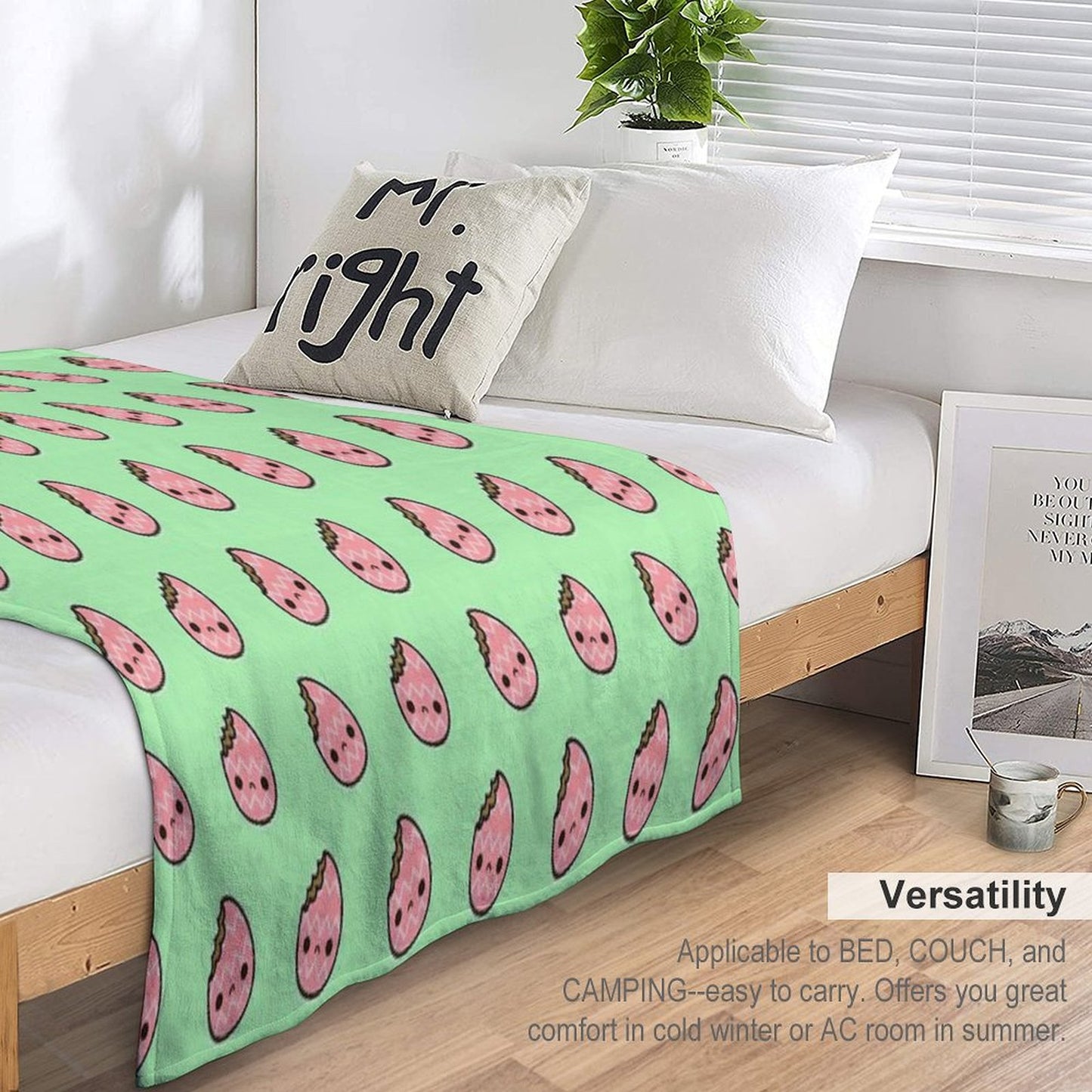 Sad Easter Egg Throw Blanket