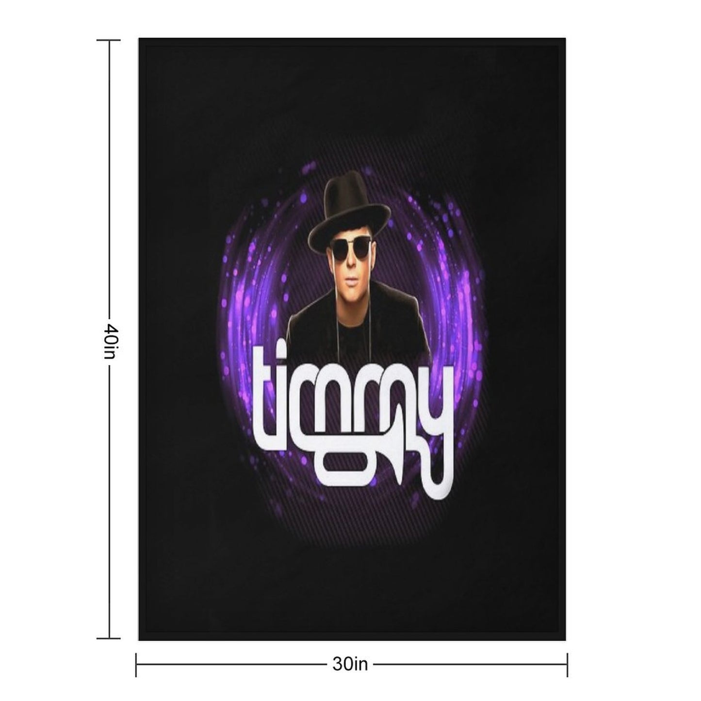 Timmy Trumpet Musician Throw Blanket