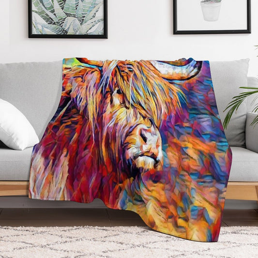 Highland Cow 6 Throw Blanket
