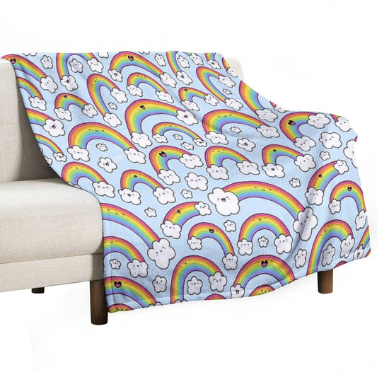 Rainbows Everywhere! Throw Blanket