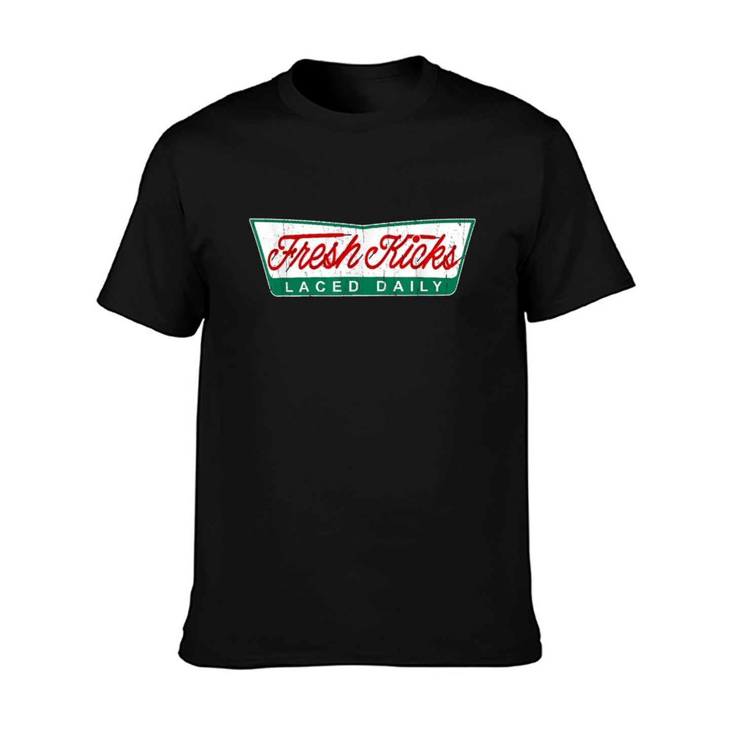 Sneaker Sauce Apparel Fresh Kicks Laced Daily Unisex-Adults Black S T-Shirt