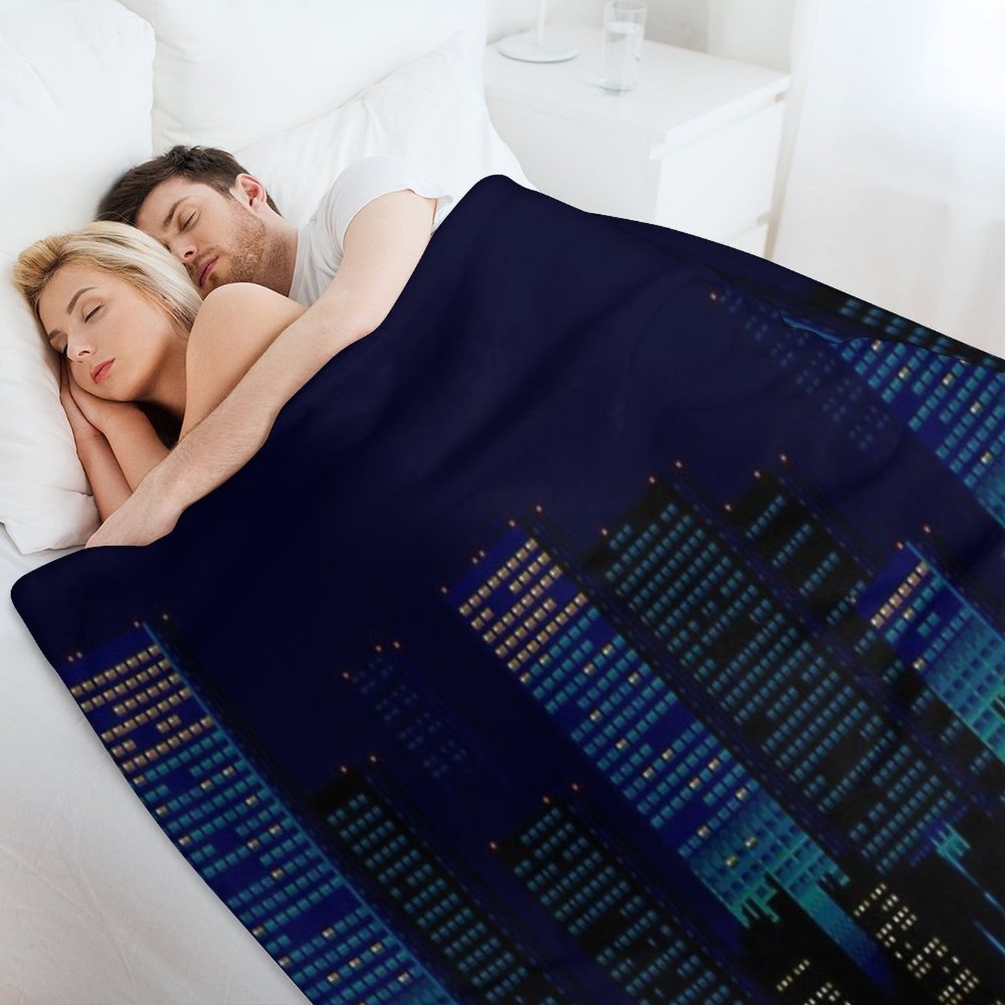 Streets of Rage 16-Bit City Throw Blanket