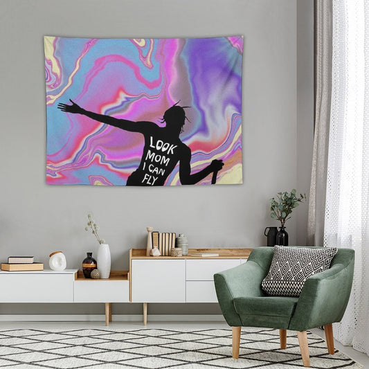 Look Mom I Can Fly Tapestry