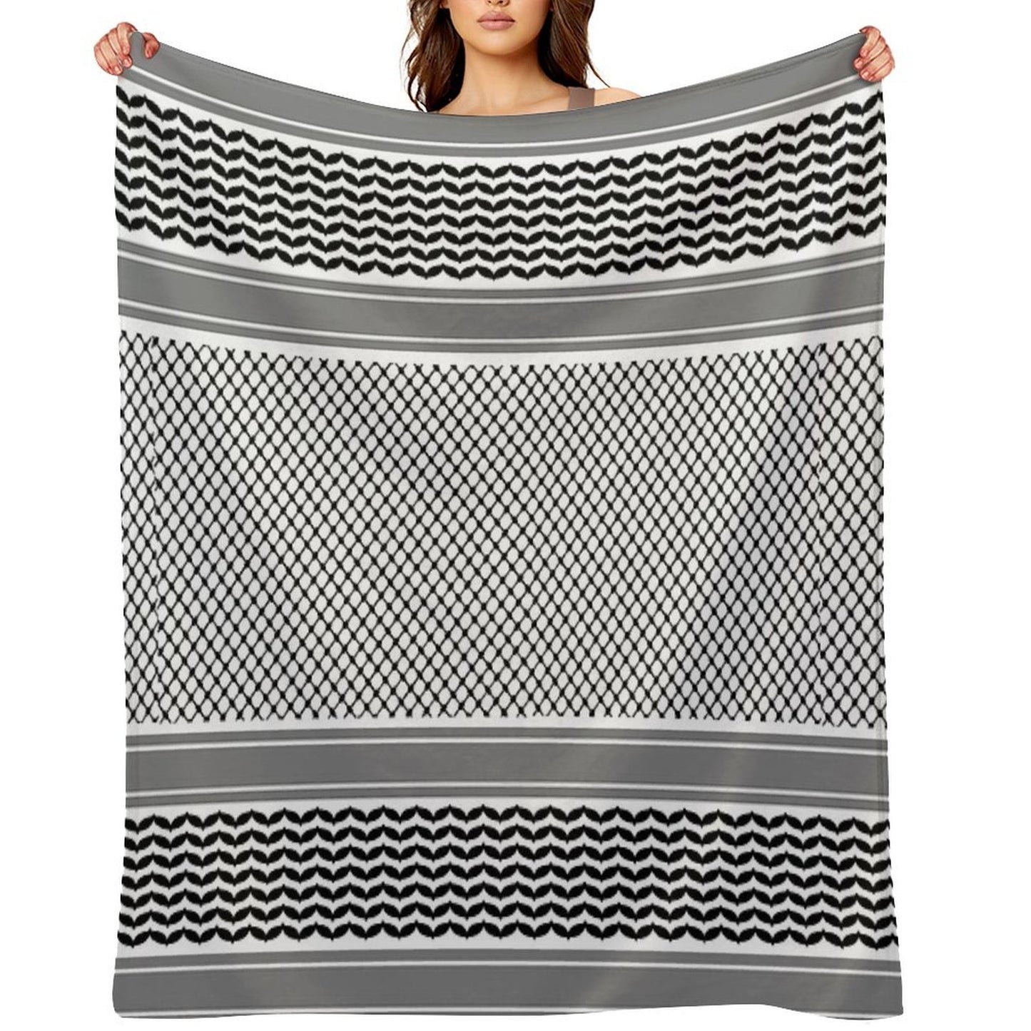 Palestinian Keffiyeh - كوفية فلسطينية Throw Blanket