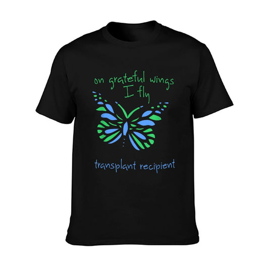 On Grateful Wings I Fly And Butterfly A Transplant Recipient T-Shirt
