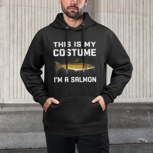 This Is My Costume Im A Salmon Halloween Costume Easy Care Hoodie