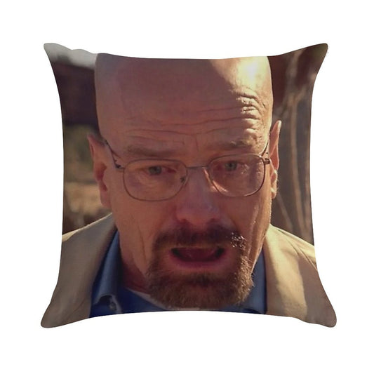 Walter White Meme Soft Easy Maintenance Throw Pillow