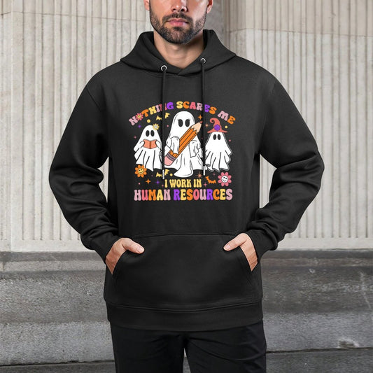 Nothing Scares Me Human Resources - HR Manager Halloween Machine Washable Hoodie