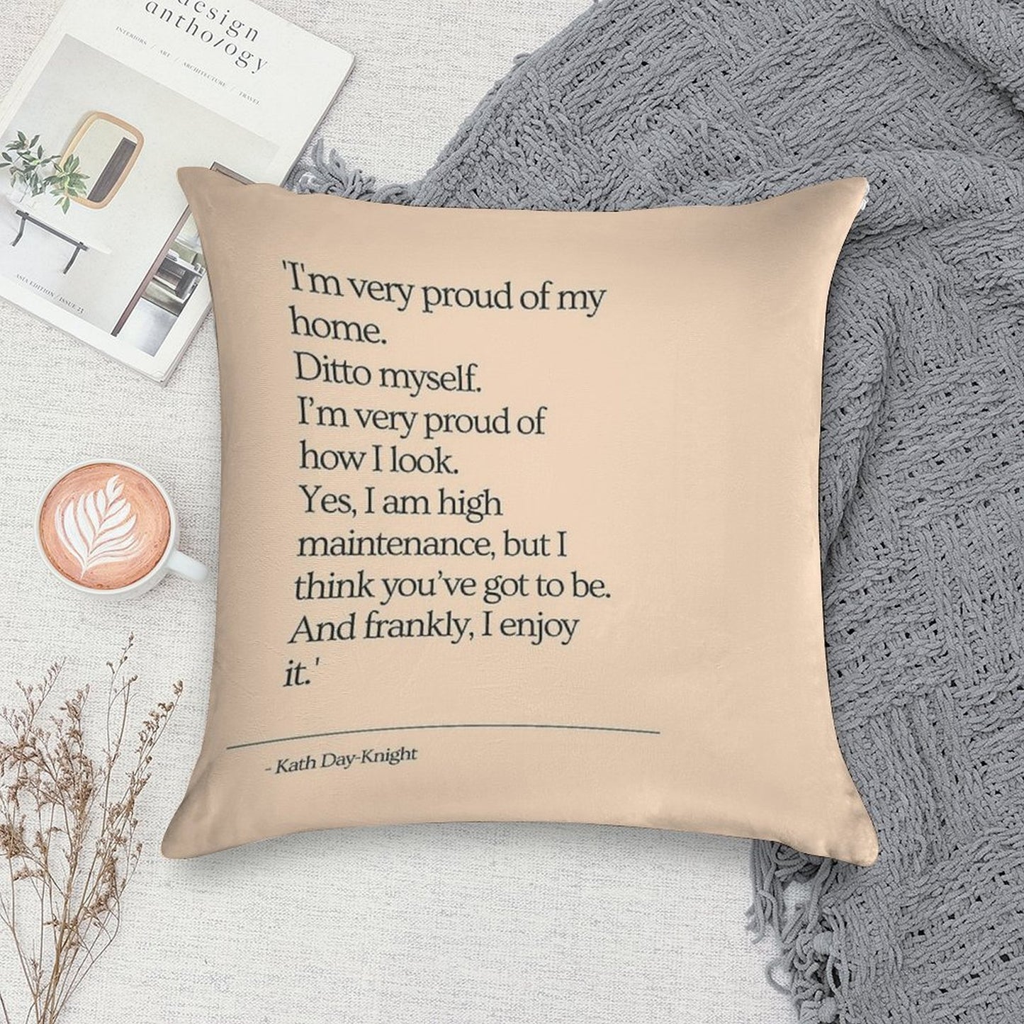 High Maintenance - Kath And Kim Soft Anti-Pilling Throw Pillow