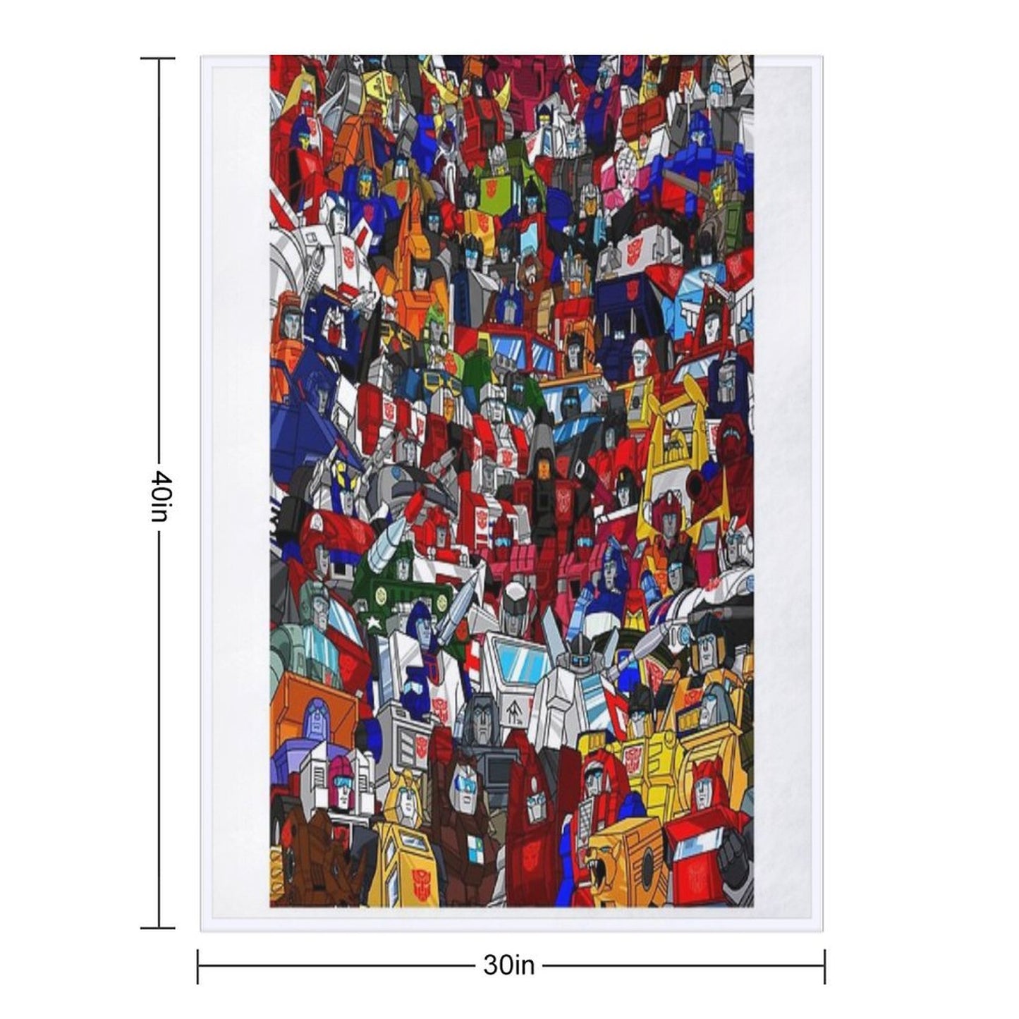 G1 Transformers Autobots Throw Blanket