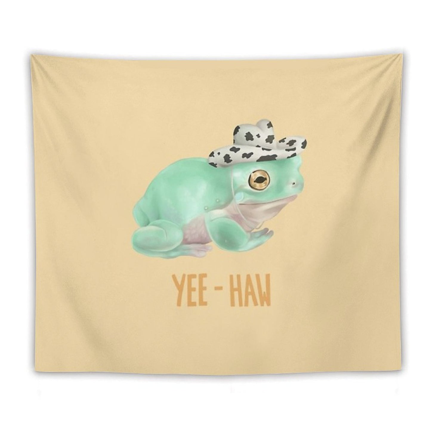 Cowboy Frog Tapestry