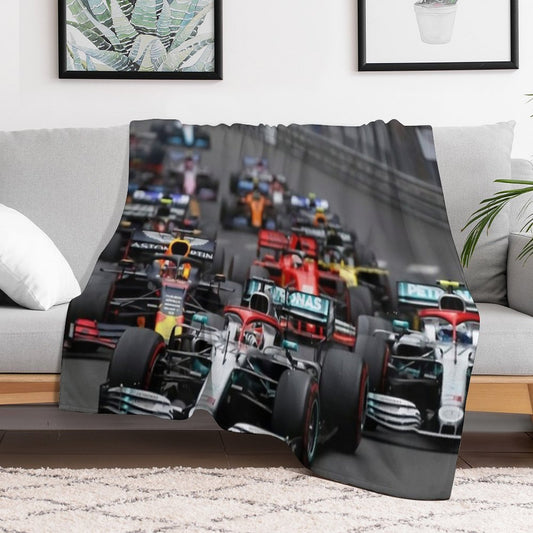 F1 Race Start Throw Blanket