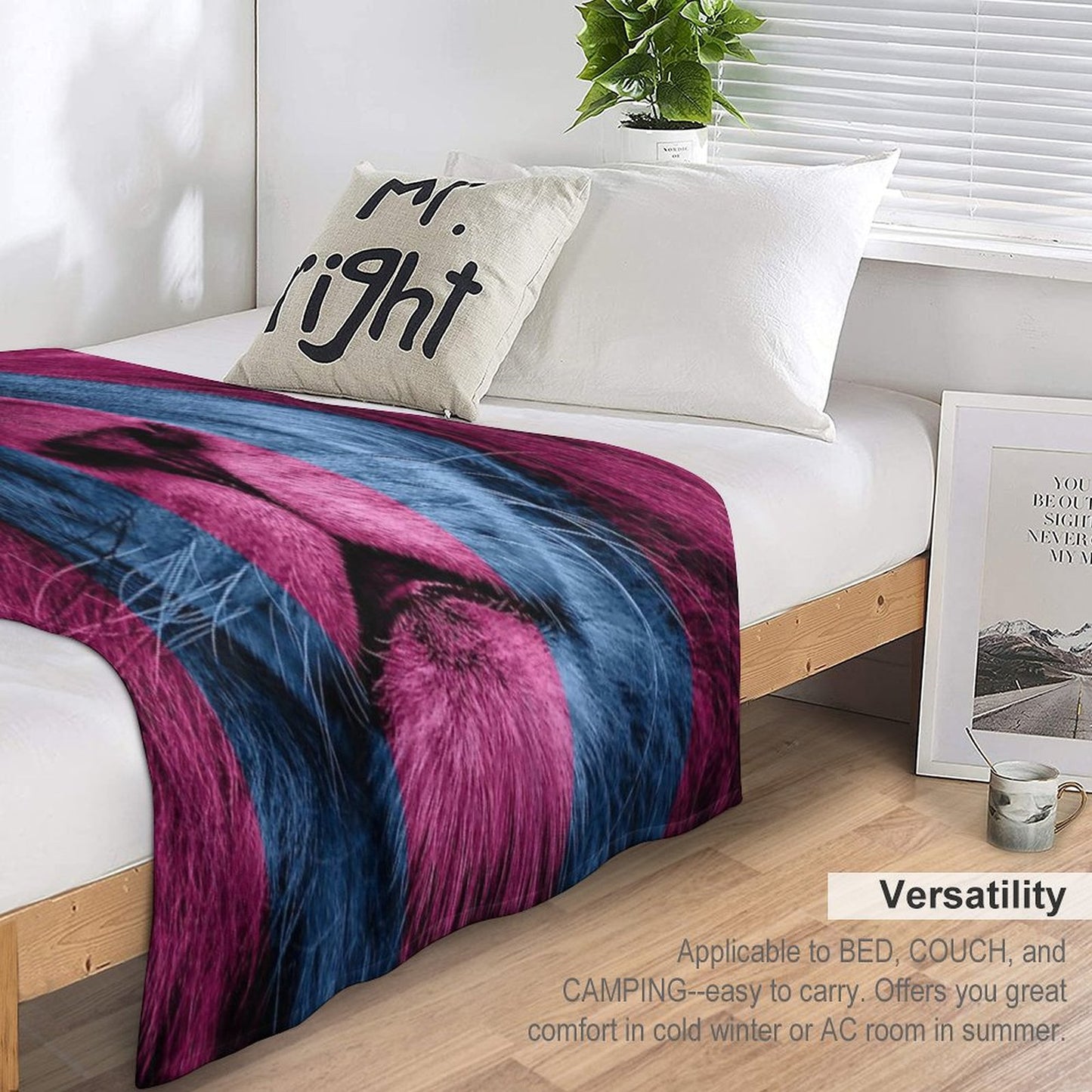 Aston Villa Lion Throw Blanket