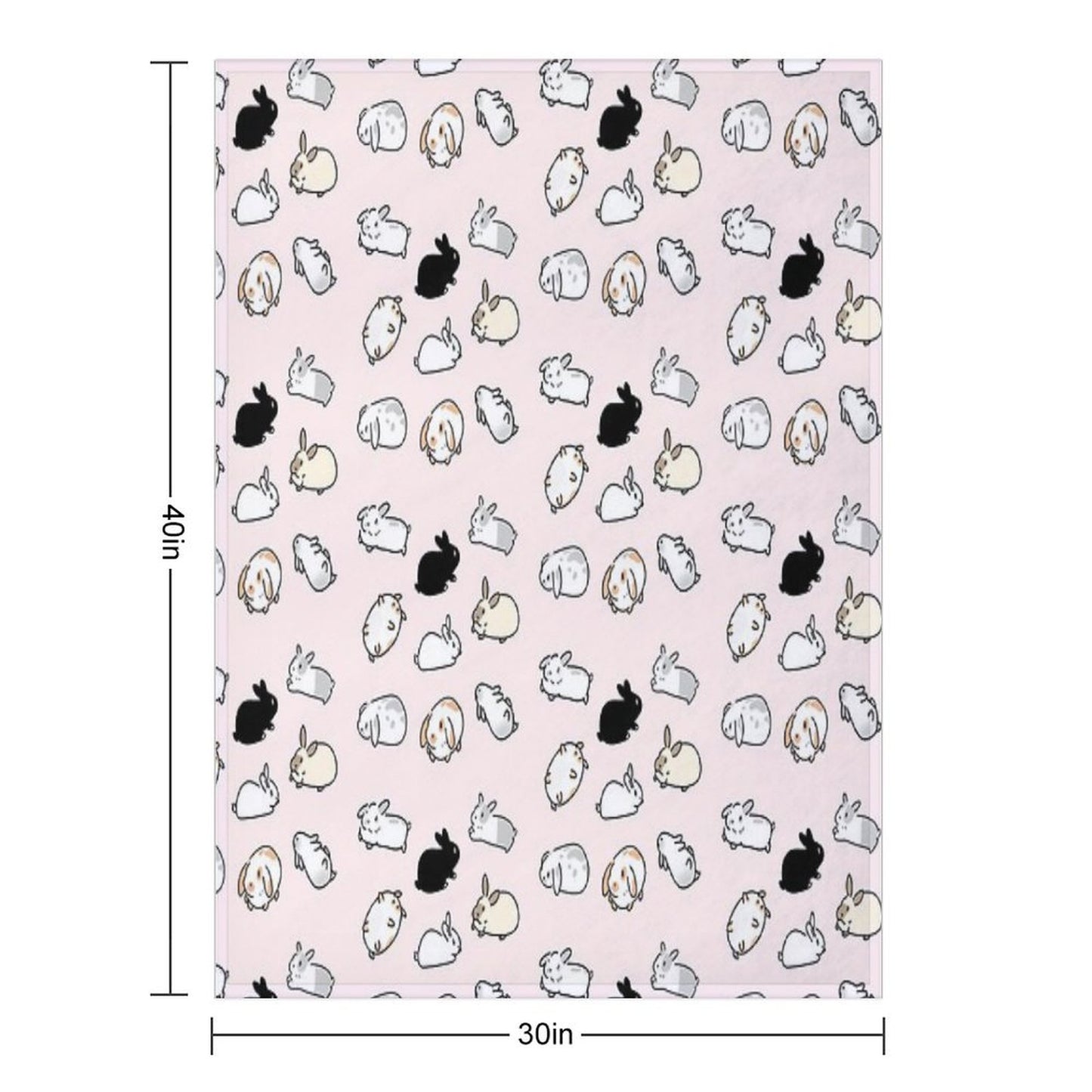 Bunny Rabbits Throw Blanket