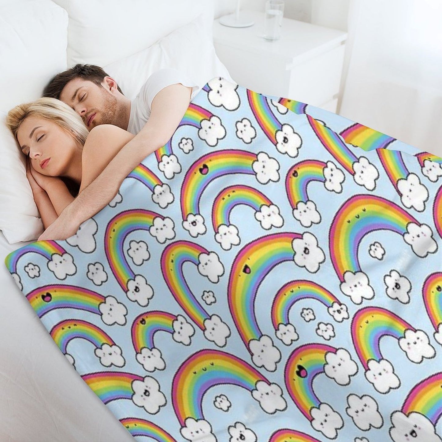 Rainbows Everywhere! Throw Blanket