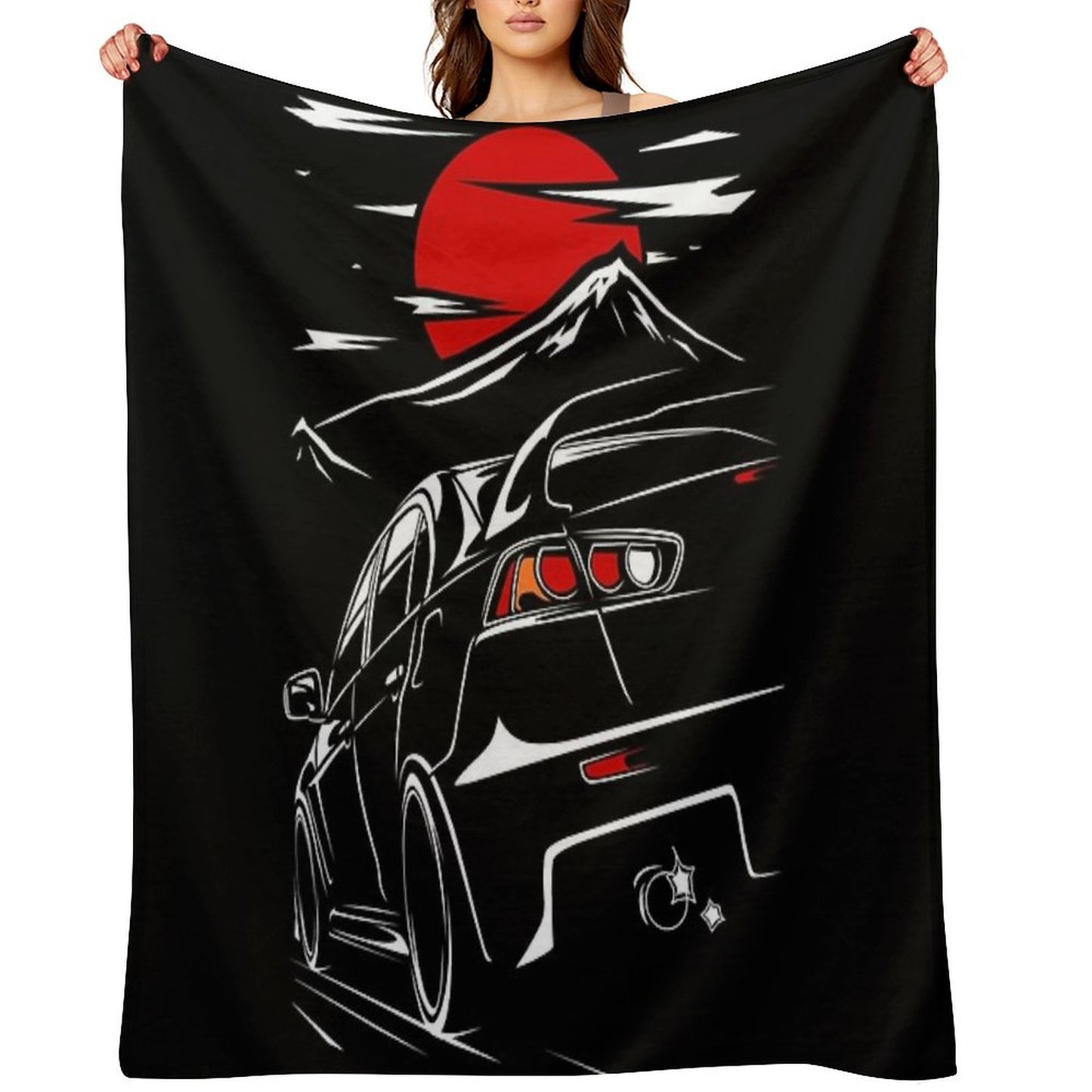 Mitsubishi Lancer Evo X Throw Blanket