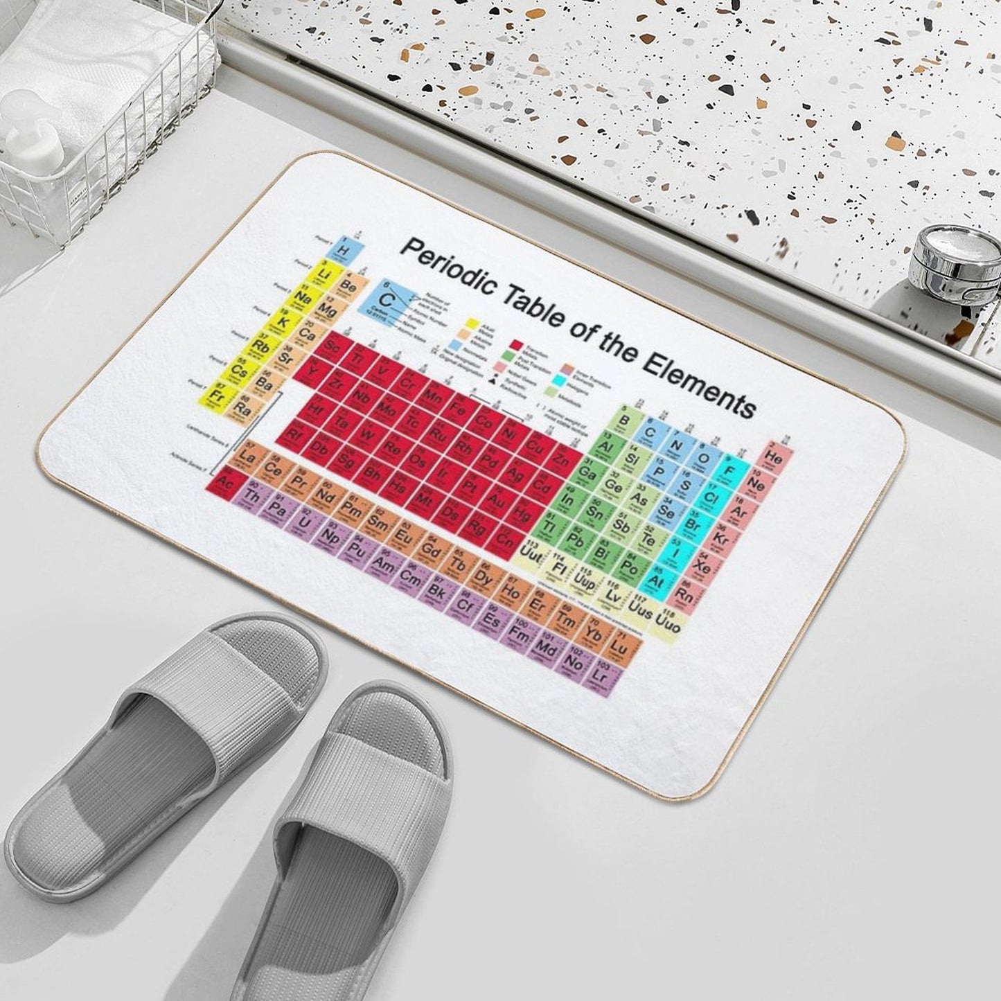 Periodic Table of The Elements Bath Mat