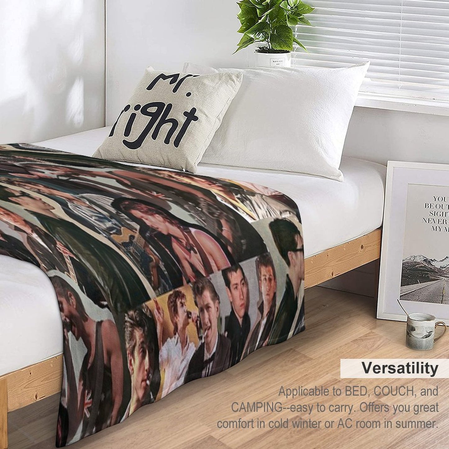 Alex Turner Arctic Monkeys Collage Throw Blanket